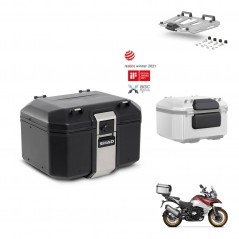 SHAD Rear trunk + mounting bracket grill accessories TR48 TERRA BLACK EDITION KIT-454180