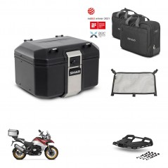 SHAD Baul trasero + soporte montaje parrilla accesorios TR48 TERRA BLACK EDITION KIT-454193