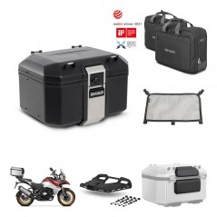 SHAD Baul trasero + soporte montaje parrilla accesorios TR48 TERRA BLACK EDITION KIT-454194
