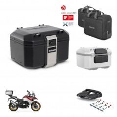 SHAD Rear trunk + mounting bracket grill accessories TR48 TERRA BLACK EDITION KIT-454199