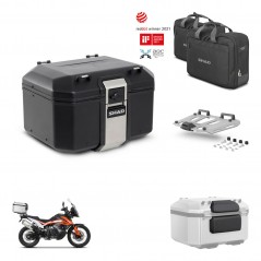 SHAD Rear trunk + mounting bracket grill accessories TR48 TERRA BLACK EDITION KIT-454299