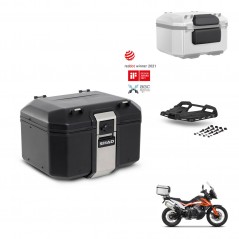SHAD Rear trunk + mounting bracket grill accessories TR48 TERRA BLACK EDITION KIT-454303