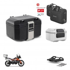 SHAD Rear trunk + mounting bracket grill accessories TR48 TERRA BLACK EDITION KIT-454307