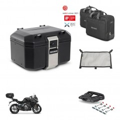SHAD Rear trunk + mounting bracket grill accessories TR48 TERRA BLACK EDITION KIT-454361