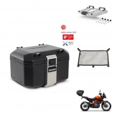 SHAD Rear trunk + mounting bracket grill accessories TR48 TERRA BLACK EDITION KIT-454388