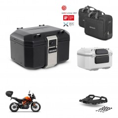 SHAD Baul trasero + soporte montaje parrilla accesorios TR48 TERRA BLACK EDITION KIT-454399