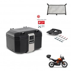 SHAD Rear trunk + mounting bracket grill accessories TR48 TERRA BLACK EDITION KIT-454403