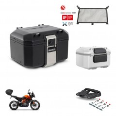 SHAD Rear trunk + mounting bracket grill accessories TR48 TERRA BLACK EDITION KIT-454404