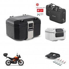 SHAD Rear trunk + mounting bracket grill accessories TR48 TERRA BLACK EDITION KIT-454406
