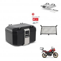 SHAD Rear trunk + mounting bracket grill accessories TR48 TERRA BLACK EDITION KIT-454411
