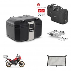 SHAD Rear trunk + mounting bracket grill accessories TR48 TERRA BLACK EDITION KIT-454415