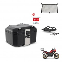 SHAD Rear trunk + mounting bracket grill accessories TR48 TERRA BLACK EDITION KIT-454419