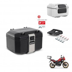 SHAD Rear trunk + mounting bracket grill accessories TR48 TERRA BLACK EDITION KIT-454425