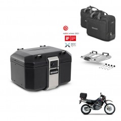 SHAD Rear trunk + mounting bracket grill accessories TR48 TERRA BLACK EDITION KIT-454436