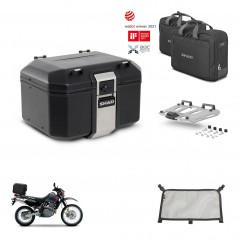 SHAD Rear trunk + mounting bracket grill accessories TR48 TERRA BLACK EDITION KIT-454438