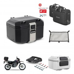 SHAD Baul trasero + soporte montaje parrilla accesorios TR48 TERRA BLACK EDITION KIT-454454