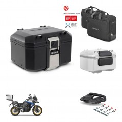 SHAD Rear trunk + mounting bracket grill accessories TR48 TERRA BLACK EDITION KIT-454498