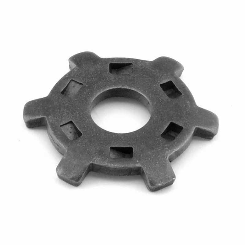 Washer, toothed for converter fan