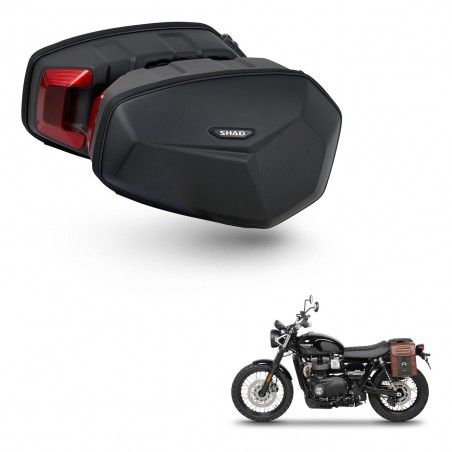 SHAD Maletas laterales + soporte montaje HARD SHELL E48SR KIT-458257