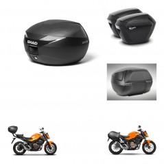 SHAD Maletas sh23 + soporte montaje baul SH39 carbon accesorios KIT-458288