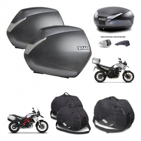 SHAD Baul SH48 tapa respaldo + soporte montaje maletas SH36 accesorios 49 L KIT-458369