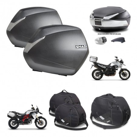 SHAD Baul SH48 tapa respaldo + soporte montaje maletas SH36 accesorios KIT-458383