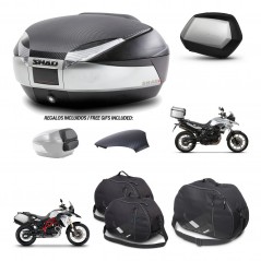 SHAD SH35 PREMIUM suitcases + mounting bracket SH48 trunk backrest cover accessories KIT-458386