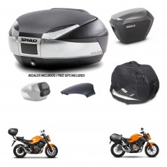 SHAD SH23 alu suitcases + mounting bracket SH48 trunk backrest cover accessories KIT-458394