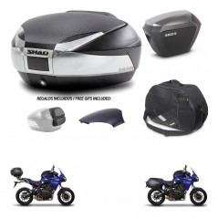 SHAD SH23 alu suitcases + mounting bracket SH48 trunk backrest cover accessories KIT-458395