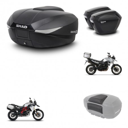SHAD Maletas sh23 + soporte montaje baul SH58 accesorios KIT-458398