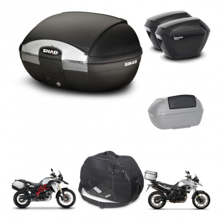 SHAD Maletas sh23 + soporte montaje baul SH45 accesorios KIT-458414