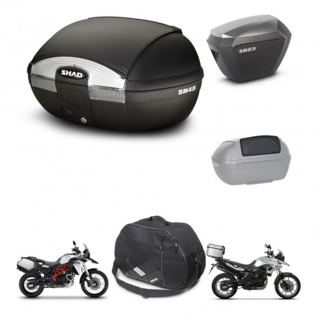 SHAD Maletas sh23 alu + soporte montaje baul SH45 accesorios KIT-458417