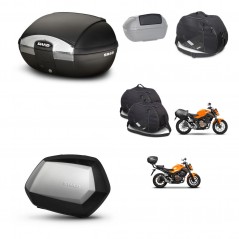 SHAD SH35 PREMIUM suitcases + mounting bracket SH45 trunk accessories KIT-458423