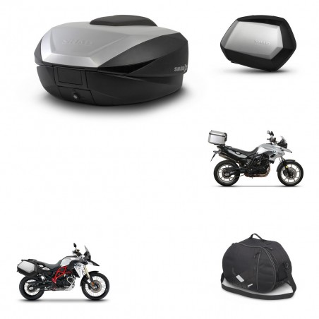 SHAD Maletas SH35 PREMIUM + soporte montaje baul SH59 accesorios 59L KIT-458443