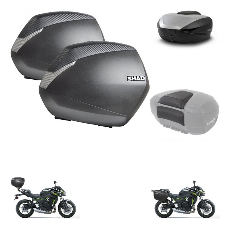 SHAD SH59 trunk + mounting bracket SH36 suitcases accessories 59L KIT-458454