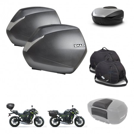 SHAD SH59 trunk + mounting bracket SH36 suitcases accessories 59L KIT-458455