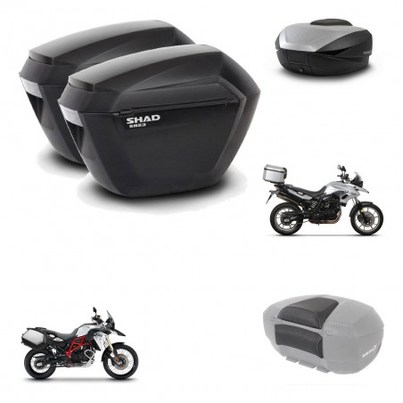 SHAD SH59 trunk + mounting bracket sh23 suitcases accessories 59L KIT-458462