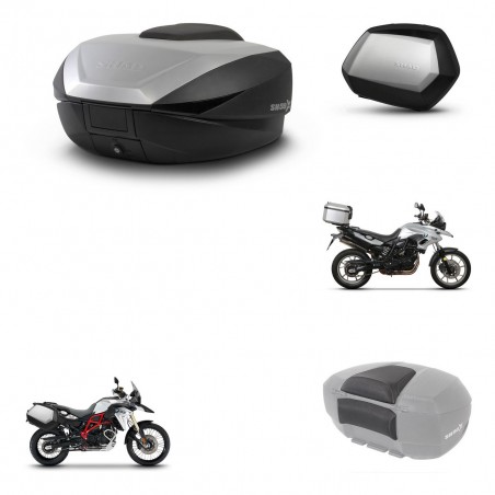 SHAD Maletas SH35 PREMIUM + soporte montaje baul SH59 accesorios 59L KIT-458463