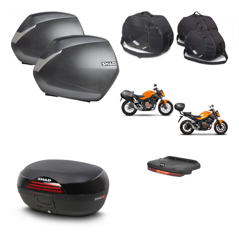 SHAD Baul SH46 + soporte montaje maletas SH36 accesorios 45 L KIT-458521