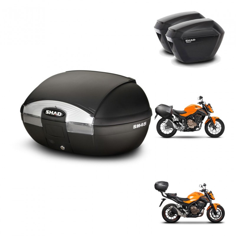 SHAD Maletas sh23 + soporte montaje baul SH45 KIT-458541