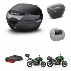 SHAD Maletas sh23 alu + soporte montaje baul SH33 accesorios KIT-458567