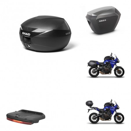 SHAD Maletas sh23 alu + soporte montaje baul SH39 accesorios KIT-458574