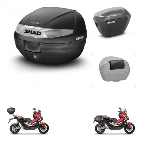 SHAD Maletas sh23 alu + soporte montaje baul SH29 accesorios KIT-458586