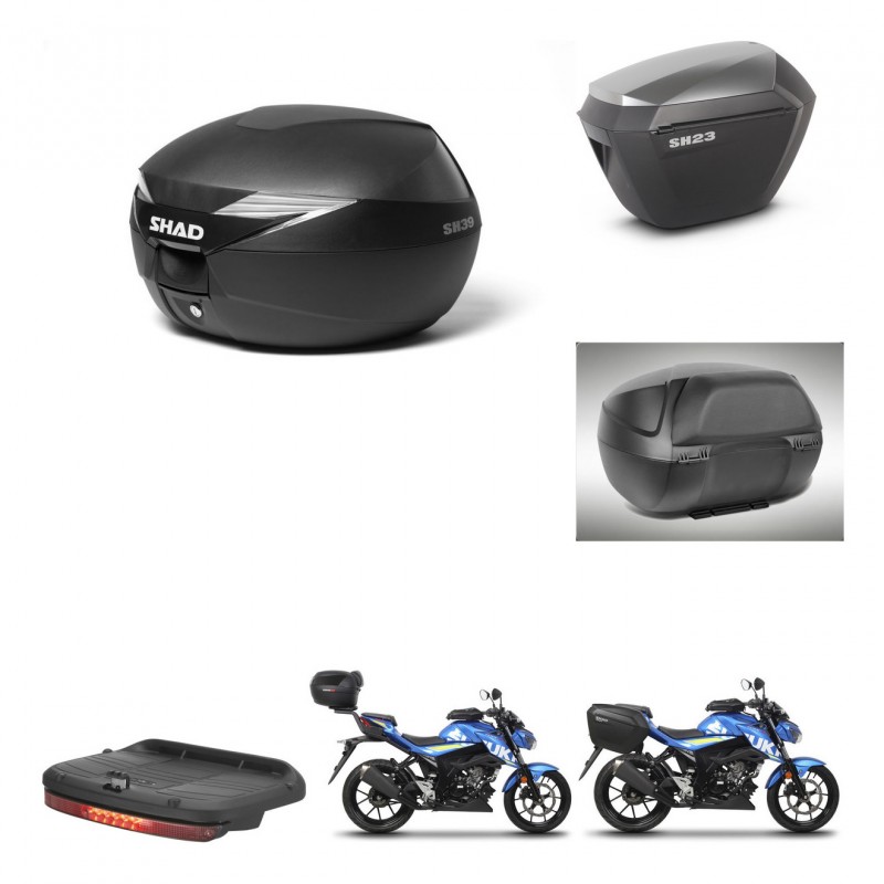 SHAD Maletas sh23 alu + soporte montaje baul SH39 accesorios KIT-458591