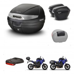 SHAD Maletas sh23 + soporte montaje baul SH29 accesorios KIT-458600
