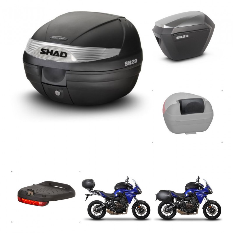 SHAD Maletas sh23 alu + soporte montaje baul SH29 accesorios KIT-458601