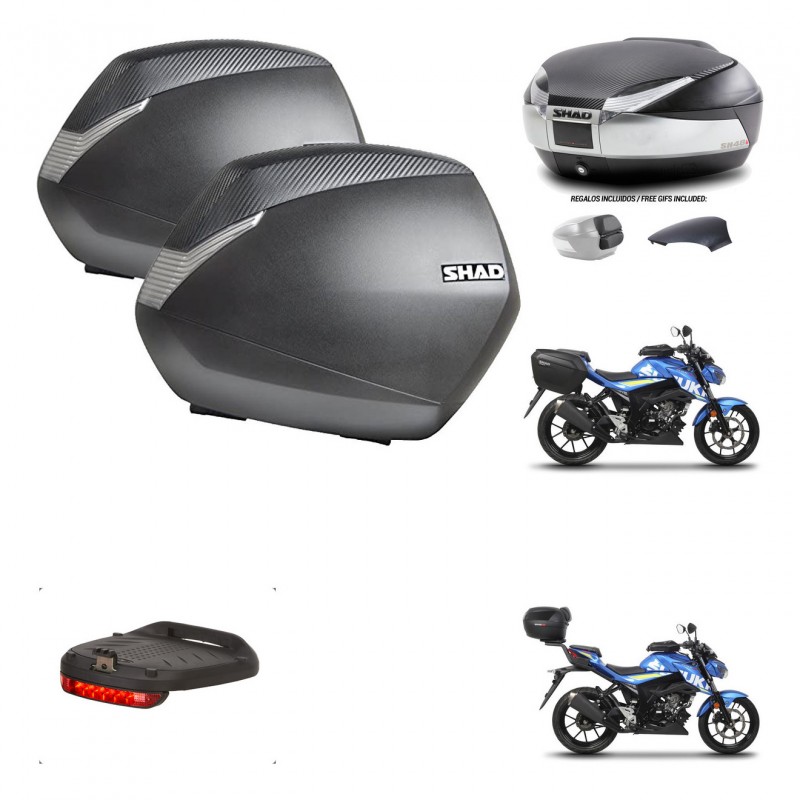 SHAD Trunk SH48 backrest cover + mounting bracket SH36 suitcases accessories KIT-458636