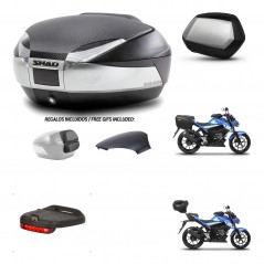SHAD SH35 PREMIUM suitcases + mounting bracket SH48 trunk backrest cover accessories KIT-458639