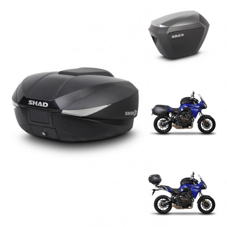 SHAD Maletas sh23 alu + soporte montaje baul SH58 KIT-458658
