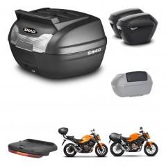 SHAD SH23 suitcases + mounting bracket SH40 trunk top grill accessories KIT-458668